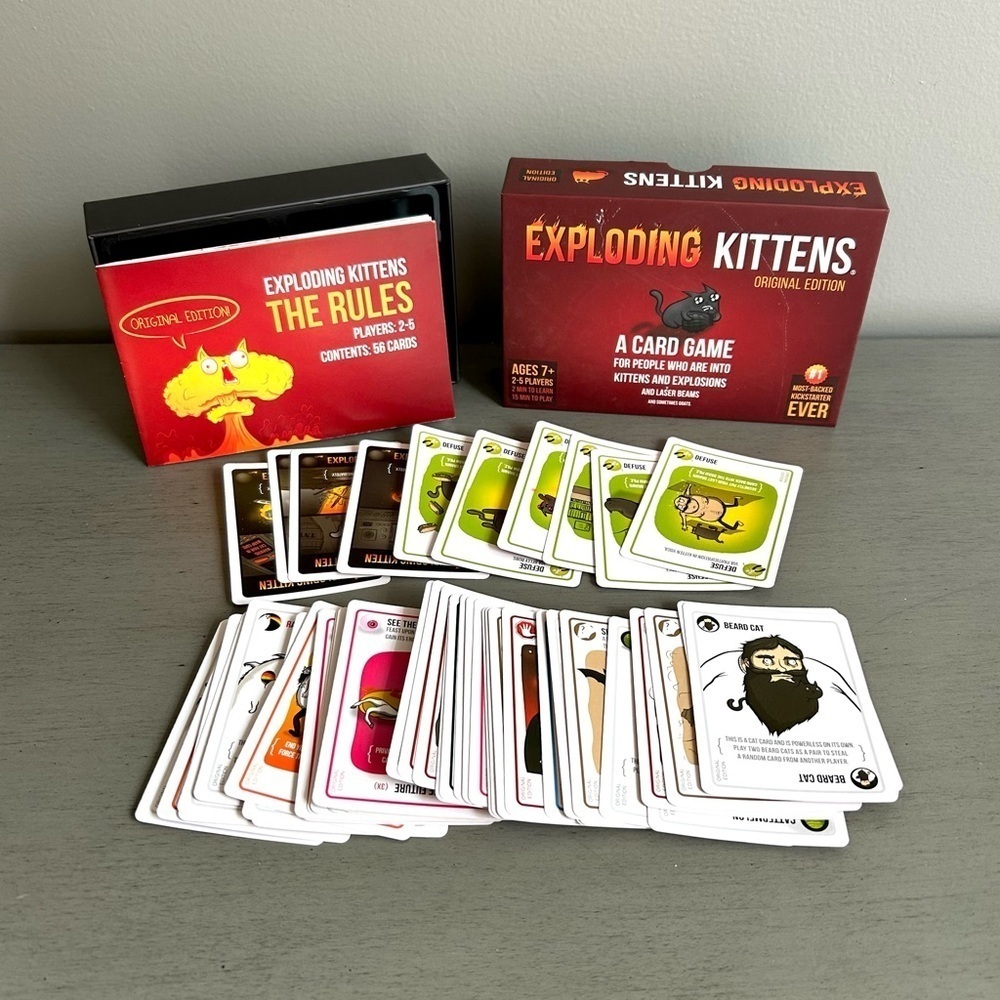 The Original Exploding Kittens Card Game- Ages 7+ Family Game Night Kids Adult